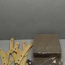 Reversible Cat Scratcher Bed, Large Scratching Board for Indoor Cats - Cardboard Pad & Durable Cat Scratcher Lounge Hammock Furniture, Natural Wood Color