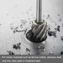 HARFINGTON 10pcs Carbide Rotary Burrs 1/8" (3mm) Shank 1/4" (6mm) Head Single Cut Inverted Cone N Shape Die Grinder Bits Rasp Files for Hard Metal Wood Stone Polishing Engraving