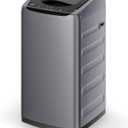 COMFEE' Portable Washing Machine, 0.9 cu.ft Compact Washer With LED Display, 5 Wash Cycles, 2 Built-in Rollers, Space Saving Full-Automatic Washer (Gray)