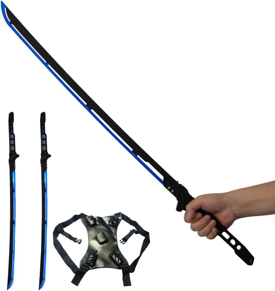 Future LED Sword, 31.3 inches LED Sword Model for Halloween Cosplay Costume Props,Fit Party Music Festival Accessorie (Blue & Blue)