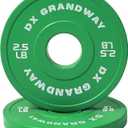 Fitness Change Weight Plates Pairs Support Plates Olympic Plates for Weight Lifting Bumper Weight Plates Steel Rubber Strength Training Weight Plates, 2.5LB X2
