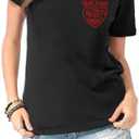 LBP Women Teacher Shirt Teaching is Heart Work T Shirt Casual Teachers Life Tee Tops (S)