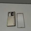 Vizvera for Samsung Galaxy Z Fold 6 Case RFID Wallet with Cards Holder [Hinge Cover] [Camera Cover] Shockproof Silicone Protective Phone Case for Z Fold 6 2024-Natural Titanium