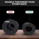 Work Bench Mat 36x12, 5mm Double Thickness Non-Slip Cleaning Mat Black