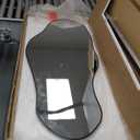 Large Irregular Mirror, 47.2"x21.4" Asymmetrical Wall Mirror, Unique Shaped Mirrors, Modern Frameless Abstract Mirrors for Living Room Bathroom Bedroom Entryway Fireplace