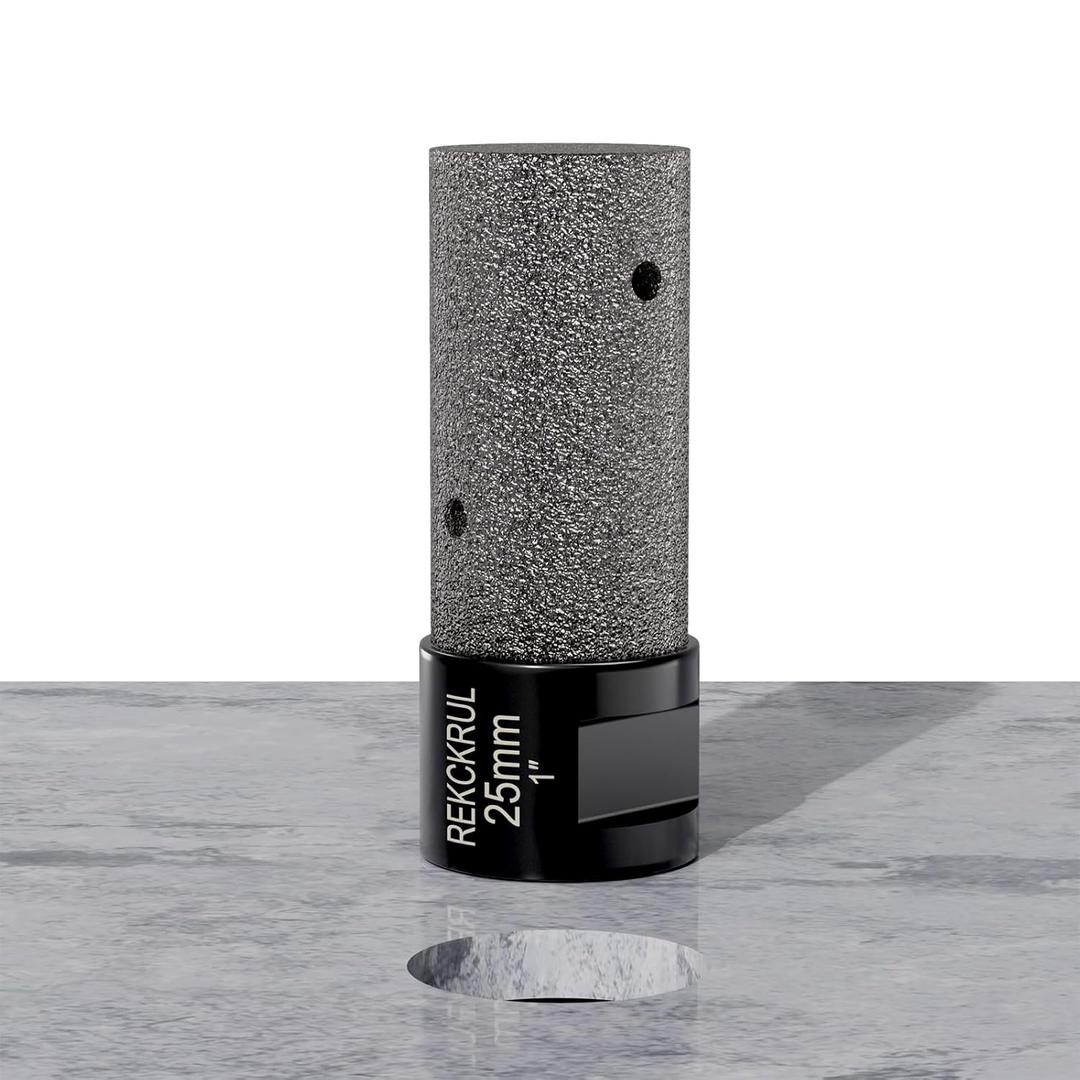 3 x Diamond Finger Bit 25mm (1") for Enlarging, Shaping & Beveling Holes in Porcelain, Ceramic, Granite, Marble Tiles  M14 Thread, Wet/Dry Use