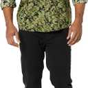 Amazon Essentials Men's Slim-Fit Long-Sleeve Two-Pocket Utility Shirt (Green, M)