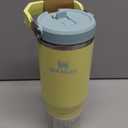 Stanley IceFlow Flip Straw Tumbler with Handle 30 oz | Twist On Lid and Flip Up Straw | Leak Resistant Water Bottle | Insulated Stainless Steel |BPA-Free | Pomelo