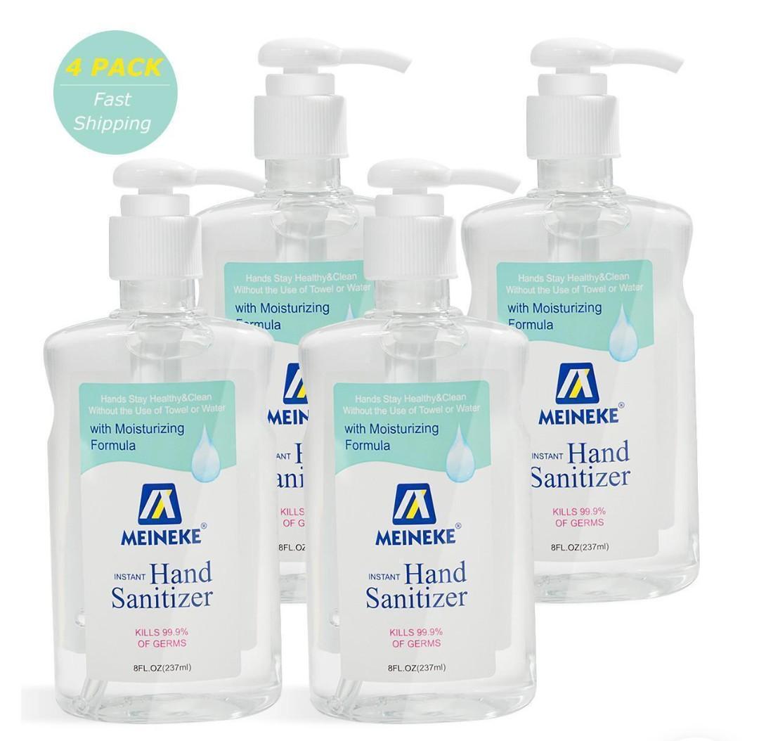 8 Fl. Oz. Advanced Hand Sanitizer Gel with 62% Alcohol Based,4 Pack