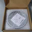 30x Magnifying Mirror with Light, Large 6" Lighted Makeup Mirror - 3 Color Modes Dimmable Light up Travel Makeup Mirror with 3 Suction Cups & Adjustable Stand - Rechargeable Magnifying Mirror (Black)