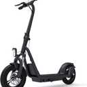 TOMOLOO Electric Scooter for Adults 12'' Plus Tires 50 Miles Long Range UL2272 Certified Electric Scooters Heavy Duty Off Road Electric Kick Scooter Foldable with Suspension