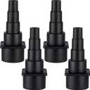 4 Pack Hose Adapter Vacuum Cleaner Adapter Universal Tool Adapters Attachment Connects to Power Tools to Contain Dust