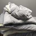 NICETOWN King Size Fleece Blanket Fashion Warm Blanket for Bed, Big Fuzzy Sherpa Fleece Soft Warm Blanket for Sofa Oversized Throw Gifts for Family/Mom/Grandma(90" x 108", Light Grey) + 2 Pillowcases King Size