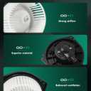 SCITOO HVAC Heater Blower Motor with Fan Cage Front 700206 for Subaru for Forester H4 2.5L 2001-2013,for Subaru for Impreza H4 2.5L 2008-2014