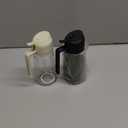 Olive Oil Sprayer for Cooking 2 in 1, 2-Pack Food-grade Glass Olive Oil Dispenser Bottle for Kitchen, 16oz/470ml Oil Container for Baking, Air Fryer, Salad, Frying, BBQ, Roasting (Black)