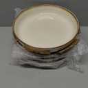 Bosmarlin Stoneware Large Pasta Bowls, 40 Oz, Set of 4, Big Salad Bowls, Microwave and Dishwasher Safe (Barely beige, 9.3 in)