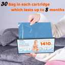 90 Bags Diaper Pail Refills Bags Compatible with Genie Easy Roll Signature & Platinum Diaper Pails | 7-Layer OdorLock Technology | Up to 10 Months Use,3 Pack