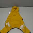 Dog Raincoat, Waterproof Dog Rain Jacket with Hood, Rain Coat with Leash Hole, Reflective Strap for Small Medium Dogs, Lightweight Puppy Clothes(Yellow,S) (S(Back Length12''))