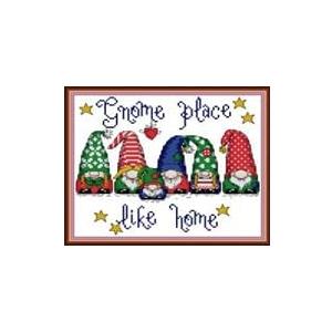 CROSSDECOR Stamping Cross Stitch Kit, 11 CT Cross Stitch Ornament Kits for Adults Beginners, Full Line DIY Stitching Kit for Home Decor Cross Stitch Patterns