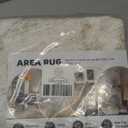 AMOAMI-6FT Round Rug-Rugs for Living Room-Vintage Soft Beige Rugs for Bedroom-Non Slip Circle Rug-Machine Washable Rug for Dining Room Living Room Bedroom Office Under Table