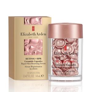 Elizabeth Arden Retinol + HPR Ceramide Rapid Skin Renewing Anti-Aging Face Serum Capsules, Fine Lines & Wrinkles Treatment with Peptides, Vitamin E, & Niacinamide 0,47 fl. oz. (30 Count)