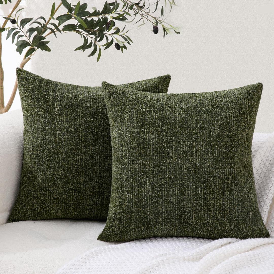 2 Pilowcovers 18×18 Green 