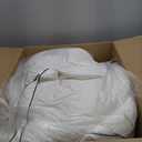 Pacific Coast Goose Feather Down Comforters Queen Size, Extra Fluffy White Duvet Insert, Soft, Breathable, All Season Hotel Luxury Bedding Comforters, 8 Corner & Center Loops (90"x90")