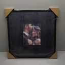 Americanflat 20x20 Poster Frame - Matted to 8x10 - Slim Molding - Black, 20x20 with 8x10 Mat