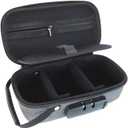Smell Proof Bag Container with Lock, Small Stash Box, Portable Hard Case for Travel Storage(8 * 4Inch)