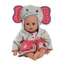 ADORA Bath Time Babies Collection, 13" Baby Doll and Clothes Set, Made with Fresh Powder Scent and Exclusive QuickDri Vinyl Body, Birthday Gift for Ages 1+ - Elephant