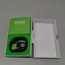 FITVII FINO 2 Slim Fitness Tracker, Smart Watch with Blood Oxygen, Sleep Monitor, 24/7 Heart Rate & Blood Pressure, IP68 Waterproof Health Activity Trackers with Calories Step Counter for Women Men (Black)