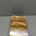 5.5"x7.8" 120pcs Mylar Bags for Food Storage,Smell Proof Bag with Matte Window Resealable Food Storage Bags for Small Business, Stand-up Foil Pouch Packaging Freeze Dried Candy Bag (Gold)