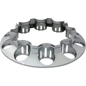 GG Grand General 40220 Chrome ABS Plastic Front Axle Cover with Lock