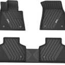 3W Floor Mats Fit for BMW X7 7 Seats 2019-2024 2025 TPE All Weather Custom Fit Floor Liner for BMW X7 7 Passengers 1st & 2nd Row Full Set Car Liners Black