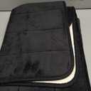 Bathroom Rugs Set Memory Foam Bath Rugs Non-Slip Bath Mat Set 3 Piece,Washable Bathroom Mats,Absorbent Shaggy Rugs Super Soft U-Shaped Toilet Rug,Bahroom Carpets for Bathroom,Tub,ShowerBlack