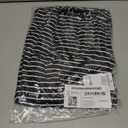 Amazon Essentials Women's Long-Sleeve Open-Front Long Cardigan (Black White Horizontal Stripe)