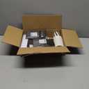 Kochorie 176 Pieces Black and White Disposable Dinnerware Set Black Striped Party Supplies with Paper Dinner Dessert Plates Napkins Cups, Plastic Cutlery Tablecloth Serve 25 Guest for Birthday Wedding