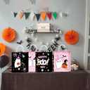3 x W WINTMING 16Pcs Halloween Party Favors Bags with Handle Trick or Treat Gift Bags Wrapping Halloween Goodie Candy Bag Docor Supplies