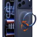 TORRAS Ostand Q3 Spin for iPhone 17 Pro Case with 360 Magnetic Stand, Fit for MagSafe, Camera Control, Built-in Kickstand, 4X Military-Grade Shockproof Slim Phone Case for iPhone 17 Pro, Deep Blue