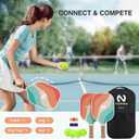 Niupipo Pickleball Paddles, Carbon Fiber Pickleball Paddle Set of 2 with Larger Sweet Spot, Honeycomb Core, Complete Pickleball Paddle Set for Beginners and Advanced Players