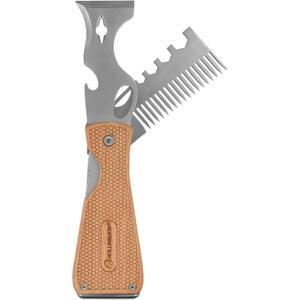 ROLLINGDOG Paint Scraper Tool - Folding Painters Tool with Beech Wooden Handle Includes Roller and Brush Cleaner, Nail Puller, Putty Knife Scraper