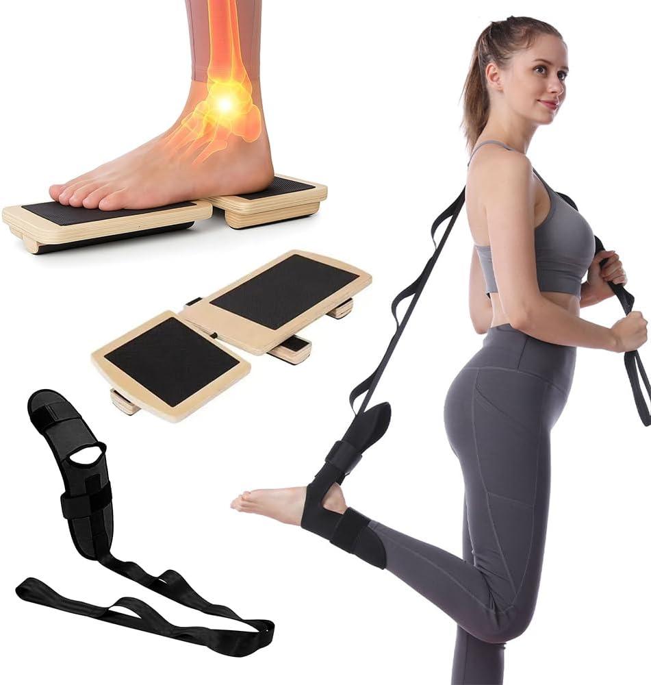 Ankle Balance Board for Stability & Strength Training, Single Leg Balance Board, Wobble Board Balance Trainer for Ankle Strengthener, Axis Board for Home Gym, Rehab & Athletic Training