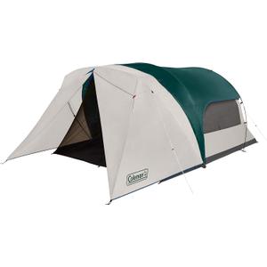 Coleman Cabin Camping Tent with Screened Porch 4/6 Person Weatherproof Tent with Enclosed Screened Porch Option Includes Rainfly Carry Bag Extra Storage and 10 Minute Setup