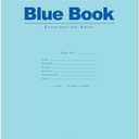 Roaring Spring Exam Blue Book, 11" x 8.5", 8 Sheets/16 Pages, Wide Ruled with Margin, Proudly Made in the USA!