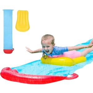 ELEMARA 19.1 ft Inflatable Water Slide，Advanced Sprinkler System Splash Pool & 24.8" Bodyboard for Backyard，Outdoor Water Park Summer Fun for Kids, Teens