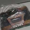 Bamboo Sofa Arm Tray Table, Foldable Clip-on Side Table, Wide Couch Cup Holder (Brown)