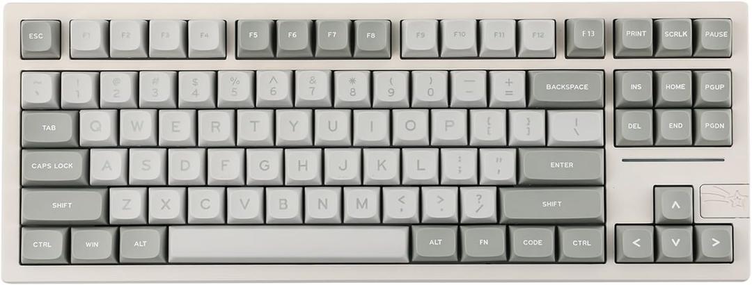EPOMAKER x Feker Galaxy80 Gaming Keyboard, Aluminum Alloy Wireless Mechanical, BT5.0/2.4G/USB-C Gasket-Mounted, Hot Swappable, NKRO Creamy (White, Marble White Switch)