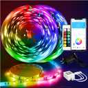 Led Strip Lights 100 ft Smart with App Remote Control, 5050 RGB for Bedroom, Living Room, Home Decoration, Music Sync Color Changing for Room Party(2 Rolls of 50 ft)