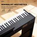 AiJoy 88 Key Digital Piano with Semi-Weighted Keys, Electric Piano Keyboard for Beginners, Dual Speakers & Triple Pedal, Support MIDI USB, Compact & Elegant Design, Birthday Gift ADP10