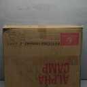 LET'S CAMP Folding Stadium Seat Bleacher Chair with Cup Holder, Mesh Bag and Hide Hooks, Portable Stadium Chair with Back and Cushion (Black Grey - 2 Pcs)